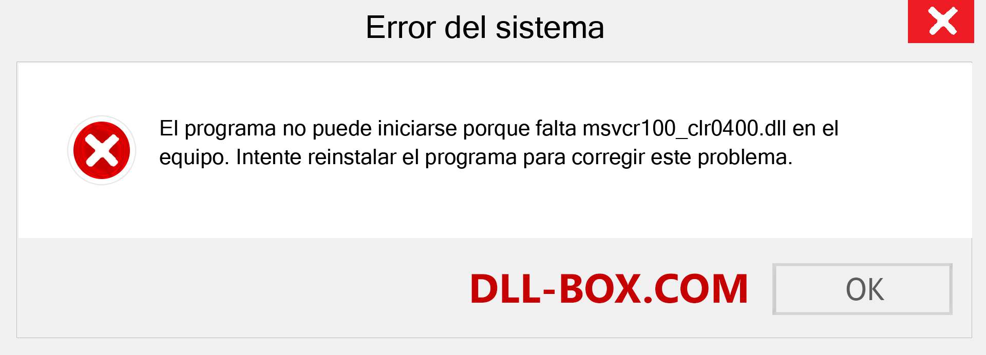 ¿Falta el archivo msvcr100_clr0400.dll ?. Descargar para Windows 7, 8, 10 - Corregir msvcr100_clr0400 dll Missing Error en Windows, fotos, imágenes